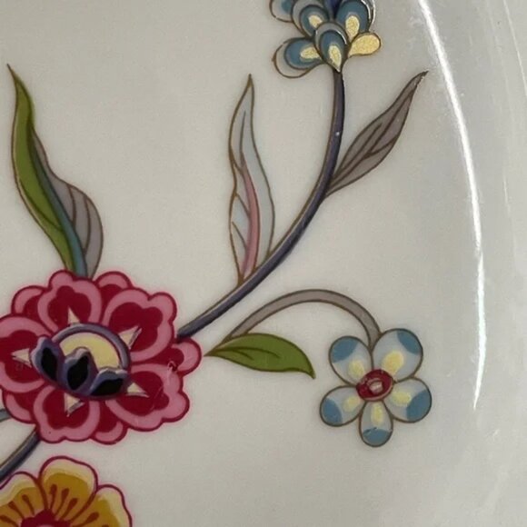 Vtg JARDIN by Andrea au gratin COVERED CASSEROLE oven to table floral butterfly - Picture 16 of 16